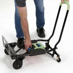 Cosco 2-in-1 Multi-Position Hand Truck and Cart, 300 lbs, 16.63 x 12.75 x 49.25, Black/Blue/Green
