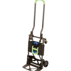 Cosco 2-in-1 Multi-Position Hand Truck and Cart, 300 lbs, 16.63 x 12.75 x 49.25, Black/Blue/Green