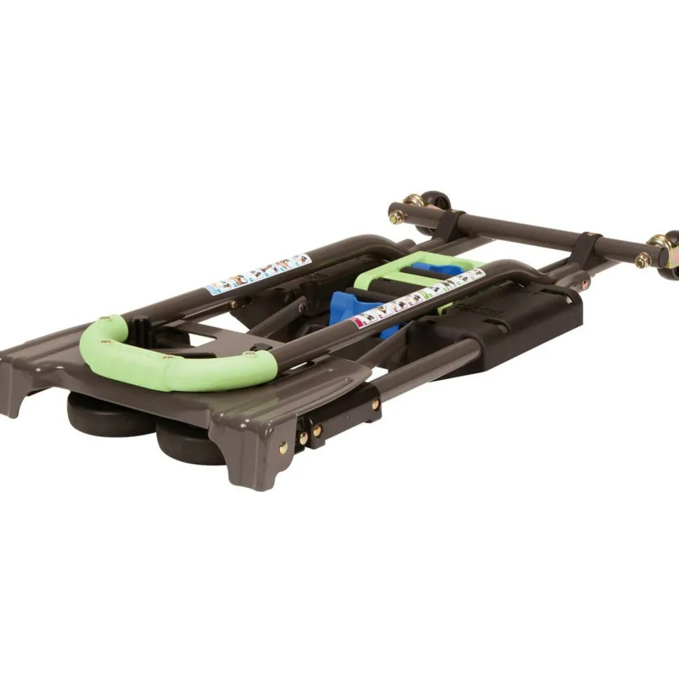 Cosco 2-in-1 Multi-Position Hand Truck and Cart, 300 lbs, 16.63 x 12.75 x 49.25, Black/Blue/Green