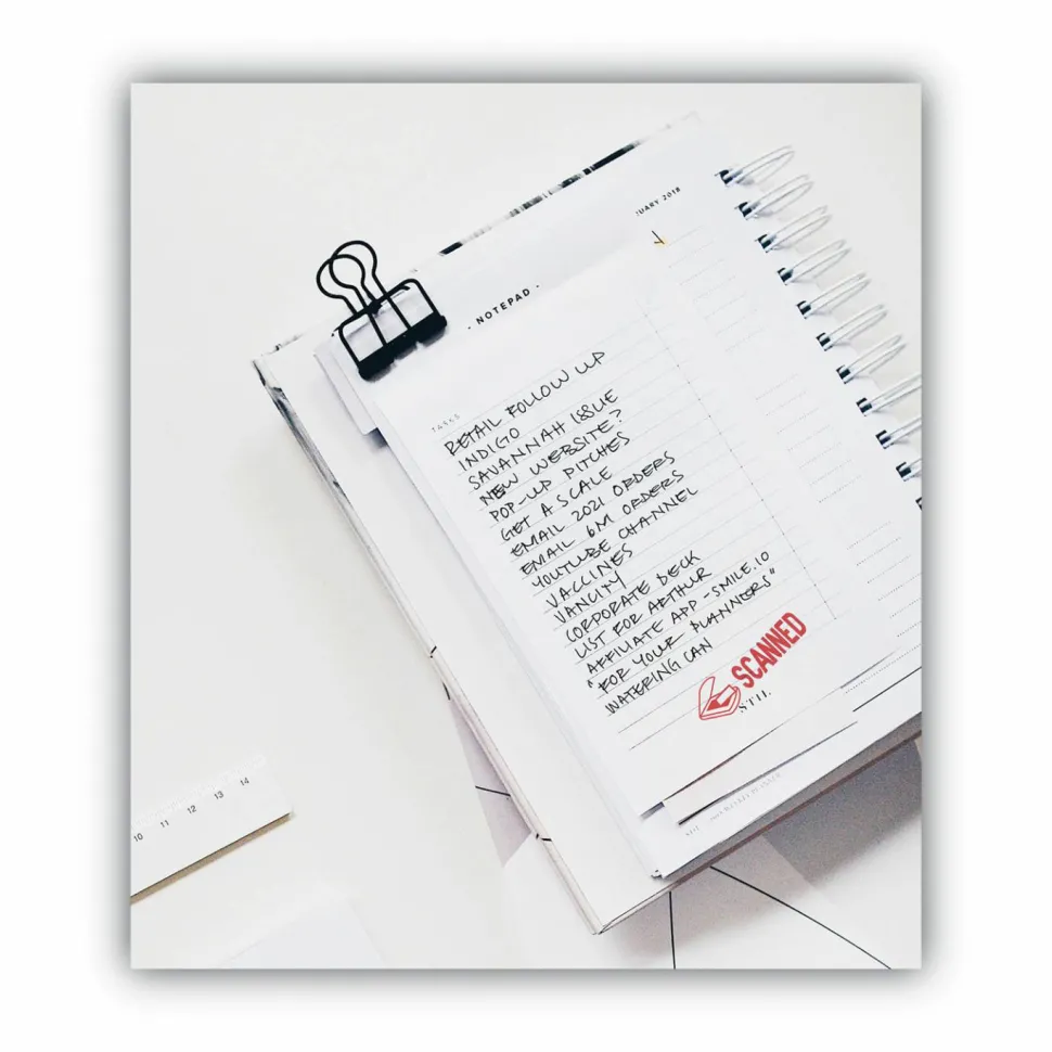 COSCO Message Stamp, "SCANNED", Red