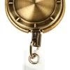 Cosco MyID Carabiner Reel for ID Badge Holders, Key Cards and ID Cards, Brass Style