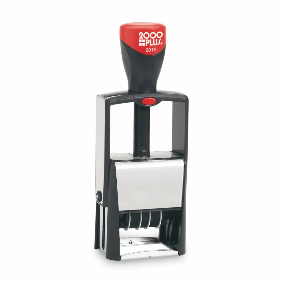 COSCO 2000PLUS Self-Inking Heavy-Duty Line Dater, 5 Years, 1.25" x 0.63", Black Ink