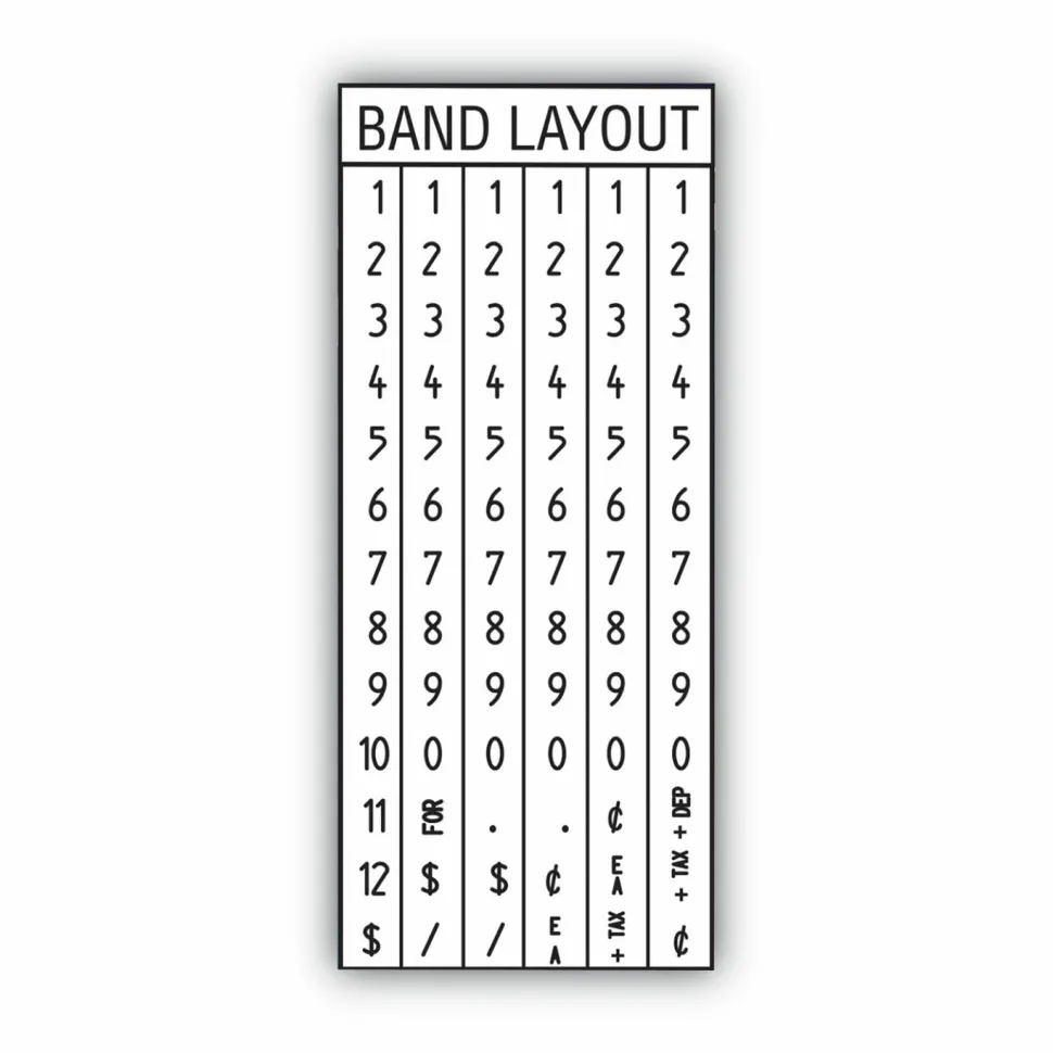 COSCO Pricemarker Kit - 1 Line(s) - 6 Characters per Line - White
