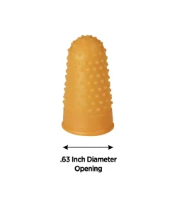 Cosco Rubber Finger Tip Pads, Medium, 12/Pack