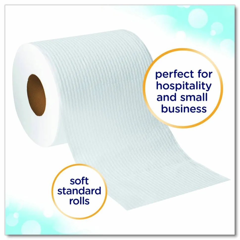 Cottonelle Clean Care Bathroom Tissue, Septic Safe, 1-Ply, White, 170 Sheets/Roll, 12 Rolls/Pack