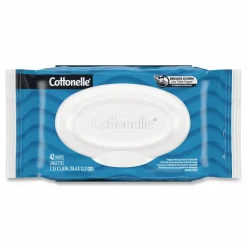 Cottonelle Fresh Care Flushable Cleansing Cloths, 1-Ply, 3.73 x 5.5, White, 84/Pack