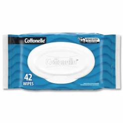 Cottonelle Fresh Care Flushable Cleansing Cloths, 1-Ply, 3.75 x 5.5, White, 42/Pack, 12 Packs/Carton