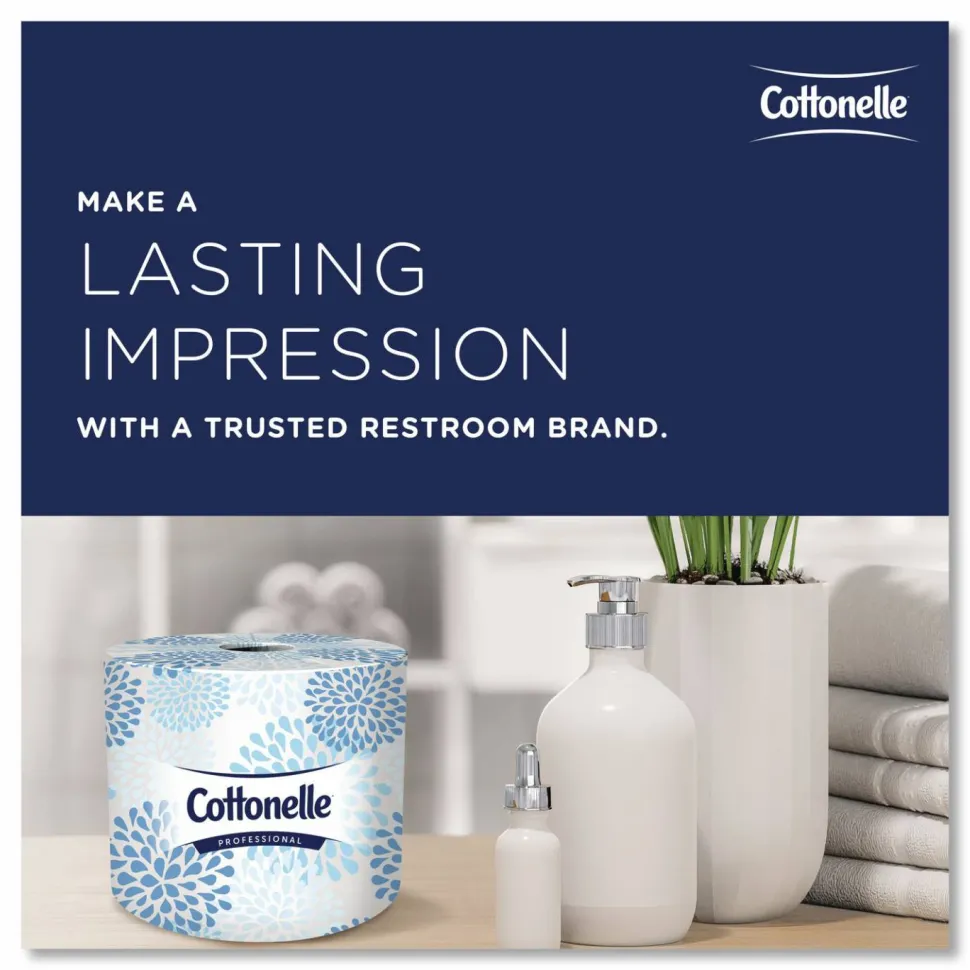 Cottonelle Two-Ply Bathroom Tissue for Business, Septic Safe, White, 451 Sheets/Roll, 60 Rolls/Carton