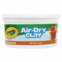 Crayola Air-Dry Clay, Terra Cotta, 2.5 lbs