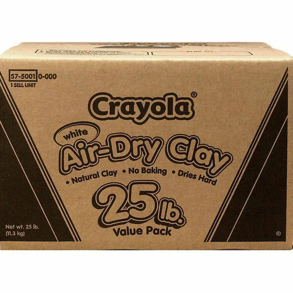 Crayola Air-Dry Clay, White, 25 Lb