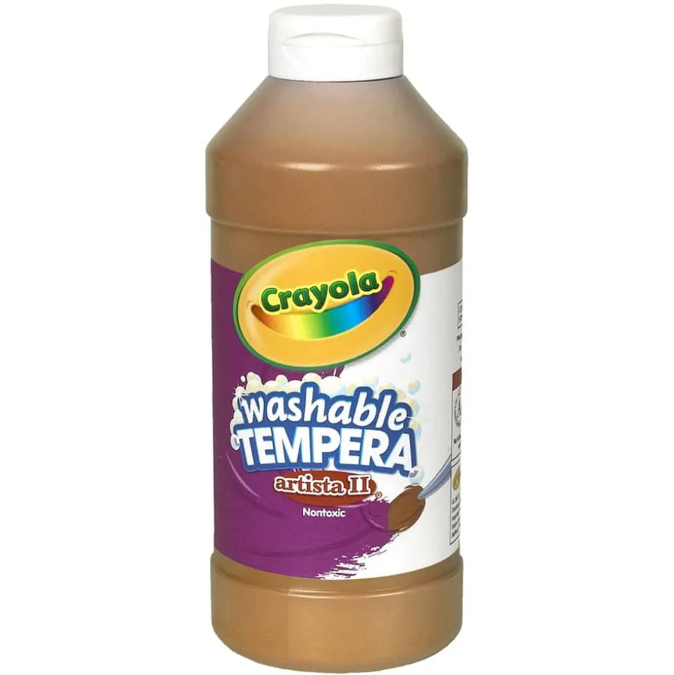 Crayola Artista II Tempera Paint, 16 Oz, Brown
