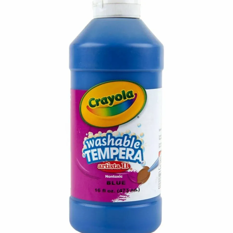 Crayola Artista II Tempera Paint, 16 Oz, Ultra Blue