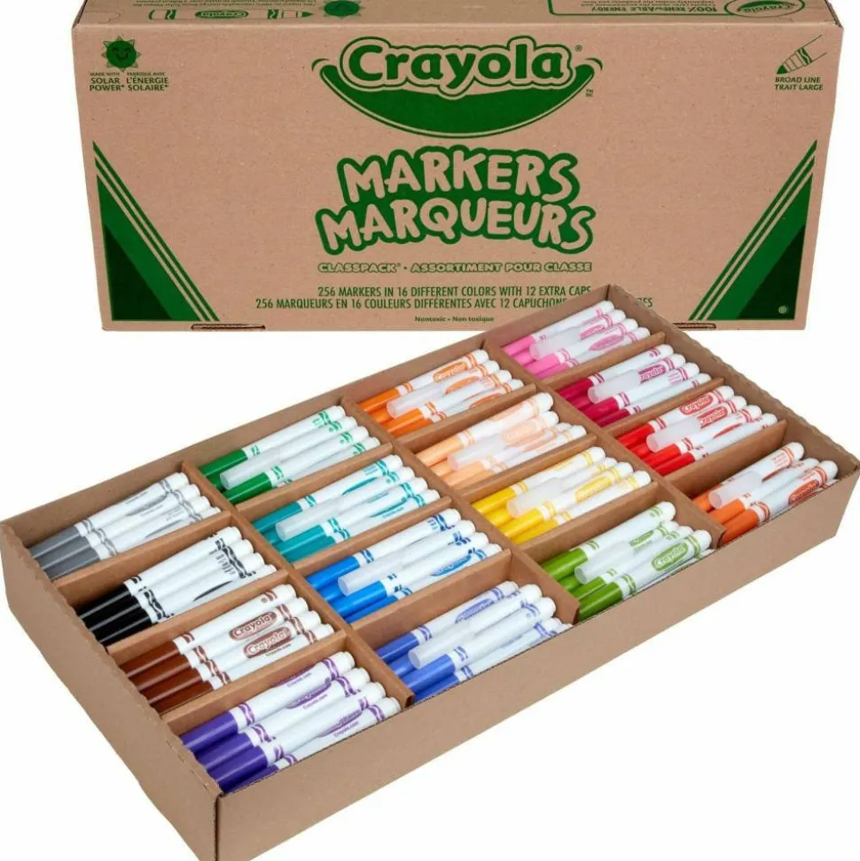 Crayola Broad Line Marker Classpack, 256/Pack