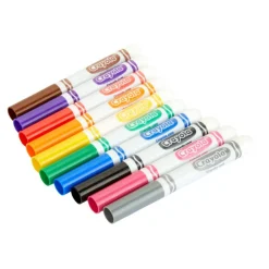 Crayola Broad Line Markers, Assorted Classic And Bright Colors, Box Of 12