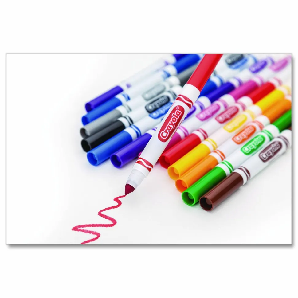 Crayola Broad Line Markers, Assorted Classic Colors, Pack Of 8