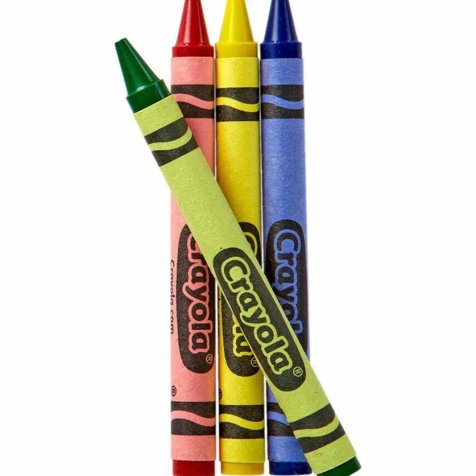 Crayola Cello Crayons, Assorted Colors, 4 Crayons Per Pack, Carton Of 360 Packs