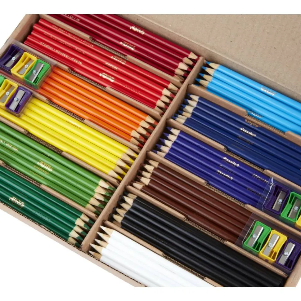 Crayola Classpack, 240ct Colored Pencils, Bulk School Supplies, 12 Different Colors, Classroom Must Haves