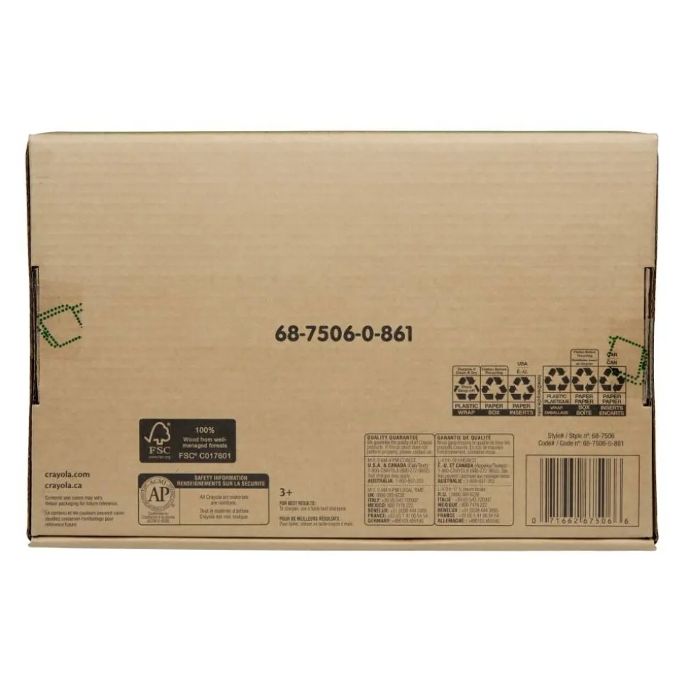 Crayola Classpack, 240ct Colored Pencils, Bulk School Supplies, 12 Different Colors, Classroom Must Haves