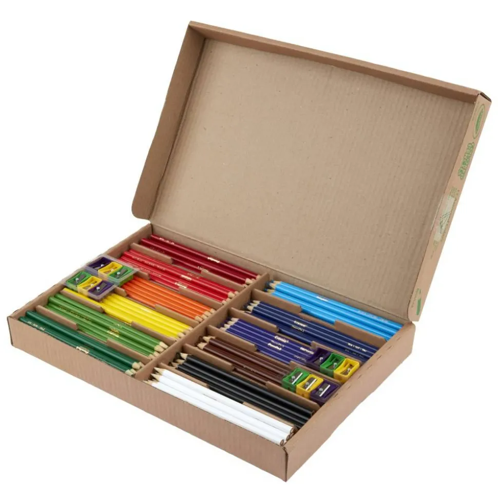 Crayola Classpack, 240ct Colored Pencils, Bulk School Supplies, 12 Different Colors, Classroom Must Haves