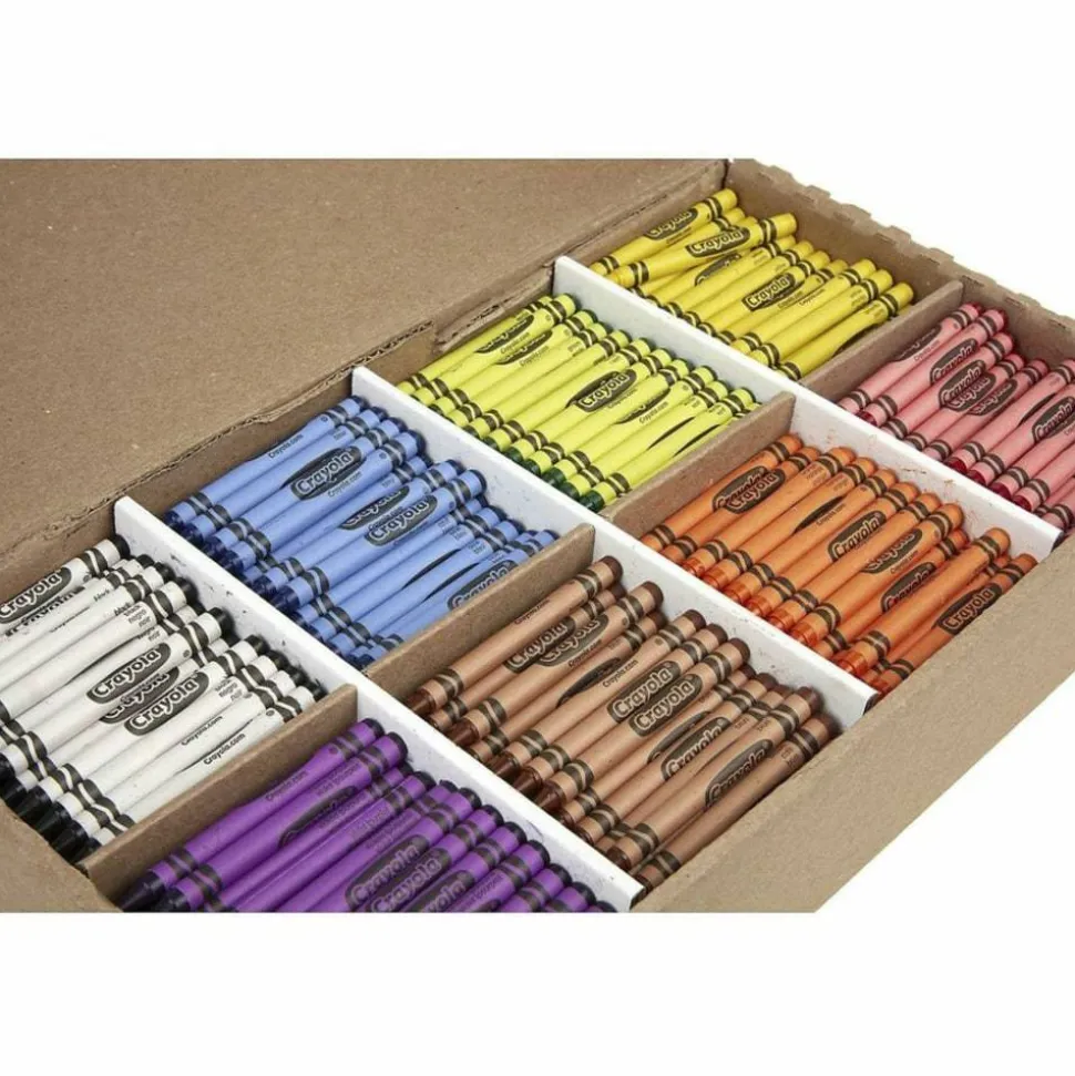 Crayola Classpack Standard Crayons, 8 Assorted Colors, Pack Of 800 Crayons