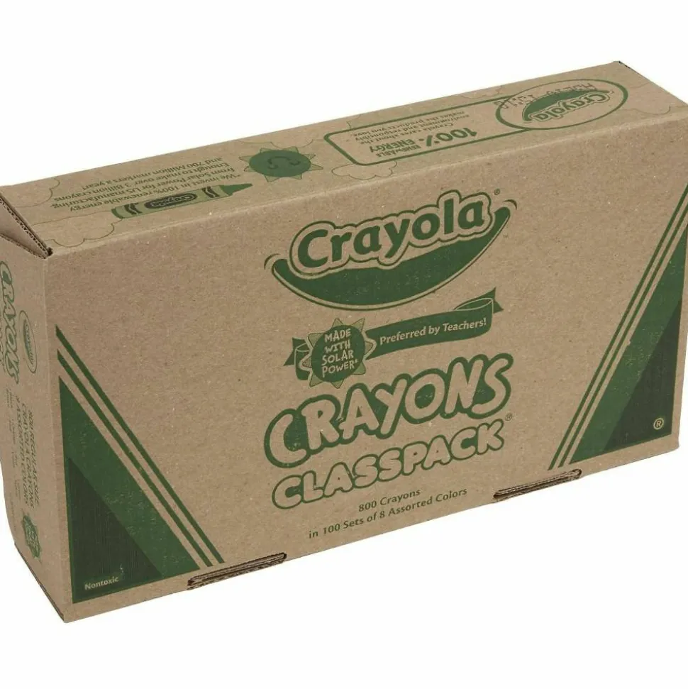 Crayola Classpack Standard Crayons, 8 Assorted Colors, Pack Of 800 Crayons