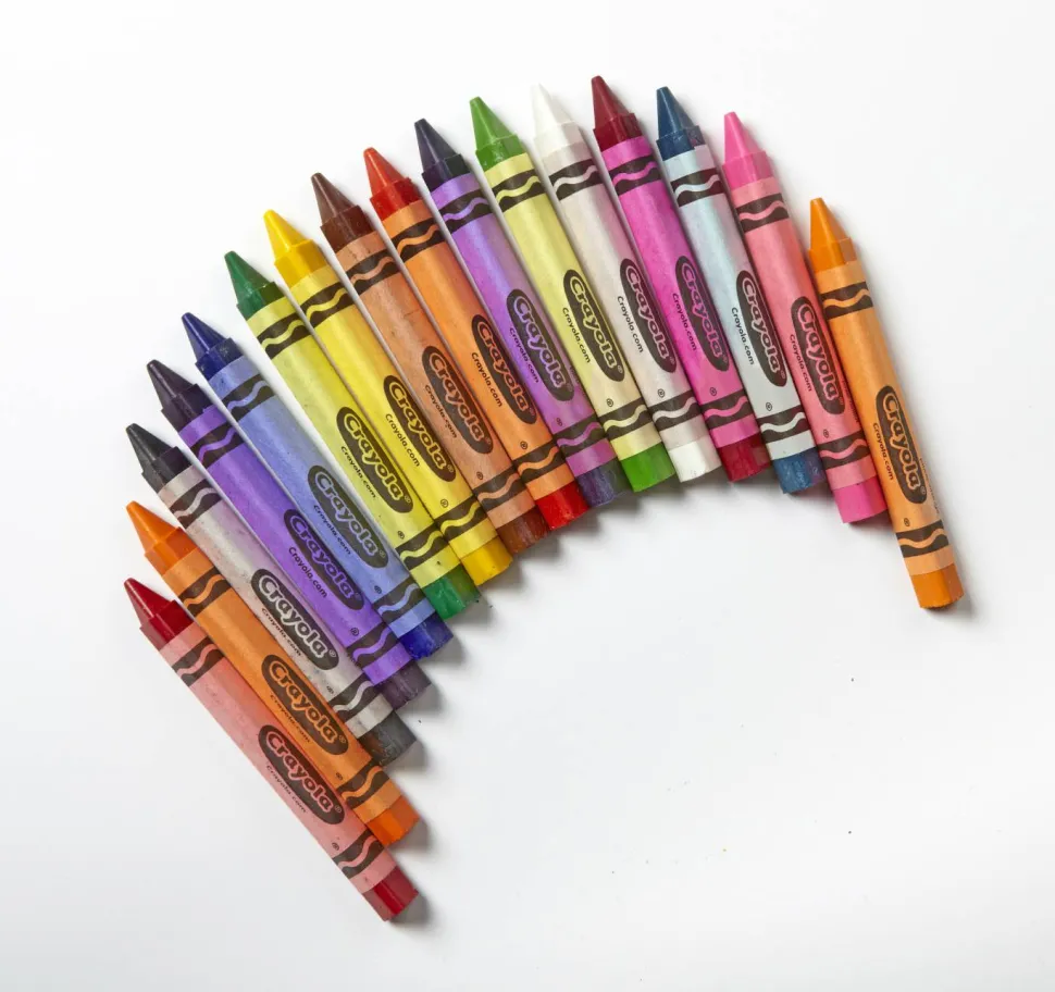 Crayola Classpack Triangular Crayons, Regular Size, 0.5" x 4", 16 Assorted Colors, 256/Carton