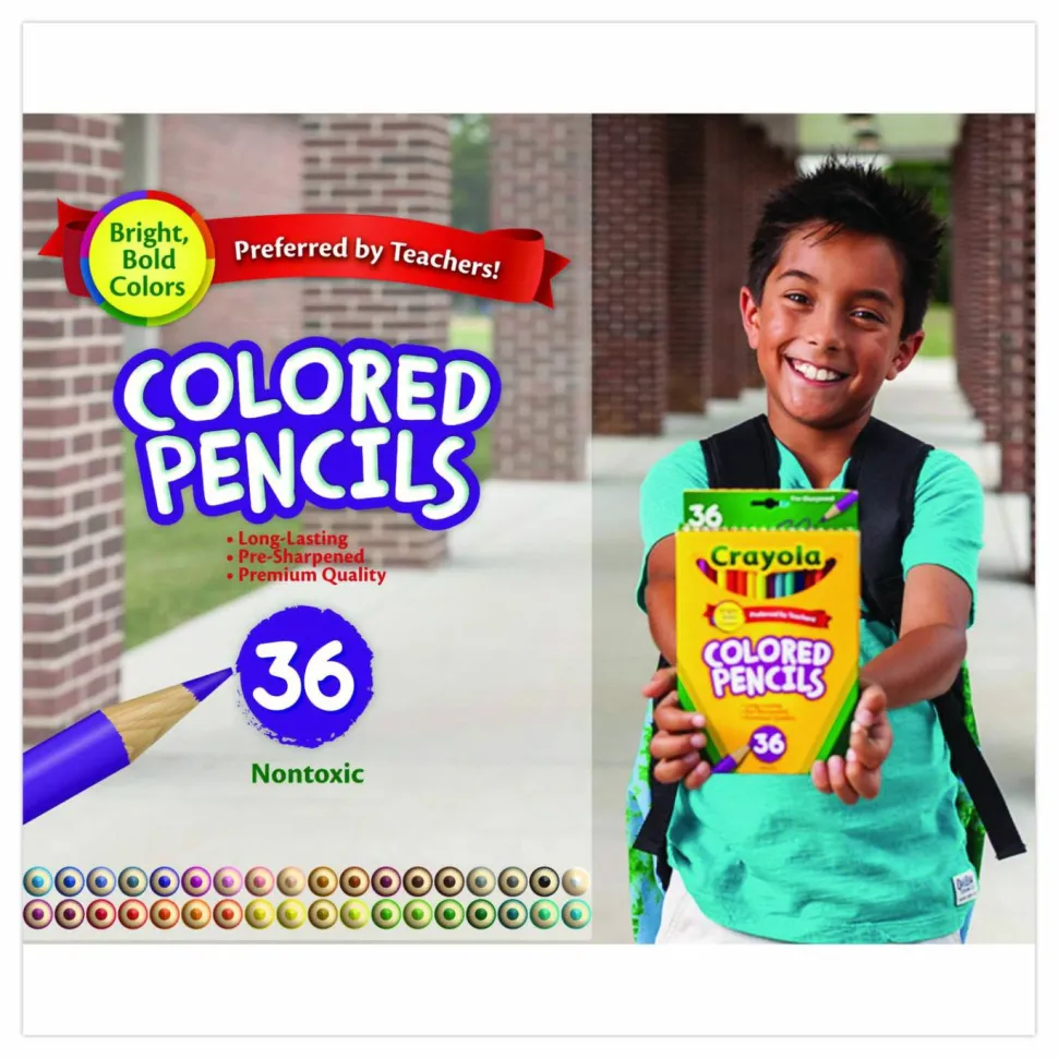 Crayola Colored Pencils, Set Of 36 Colors