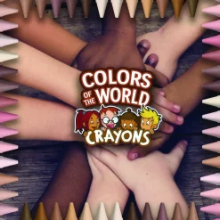 Crayola Colors Of The World Crayons, Assorted Colors, Pack Of 24 Crayons