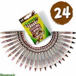 Crayola Colors Of The World Crayons, Assorted Colors, Pack Of 24 Crayons
