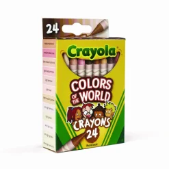 Crayola Colors Of The World Crayons, Assorted Colors, Pack Of 24 Crayons