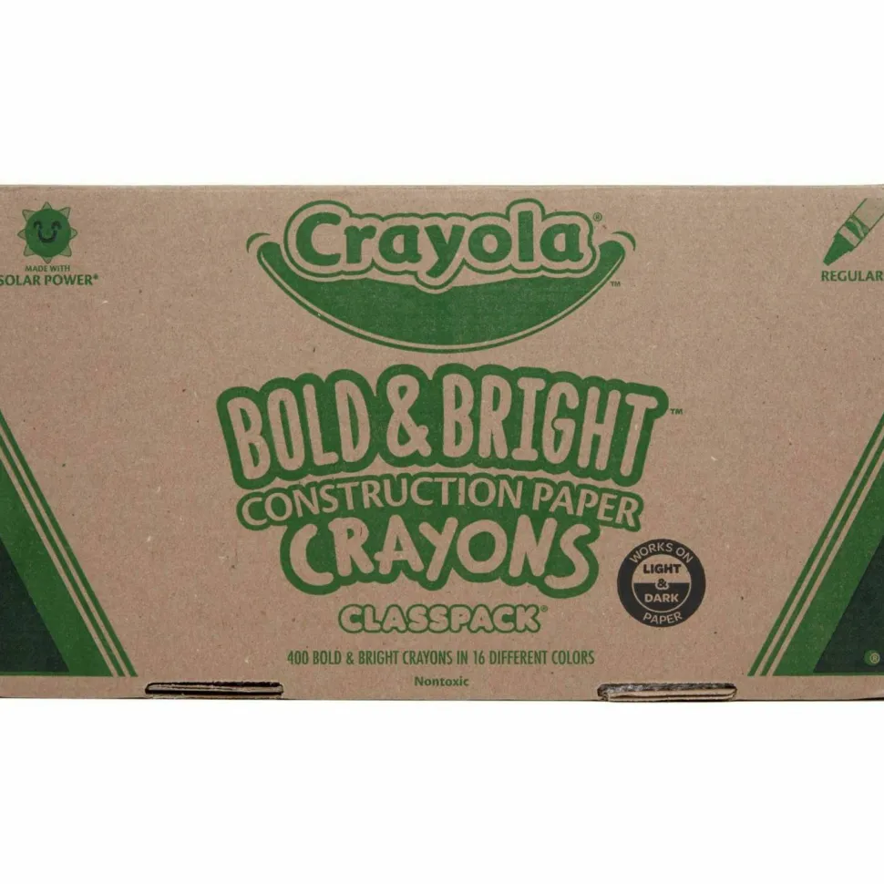 Crayola Construction Paper Crayons, Assorted Colors, Box Of 400