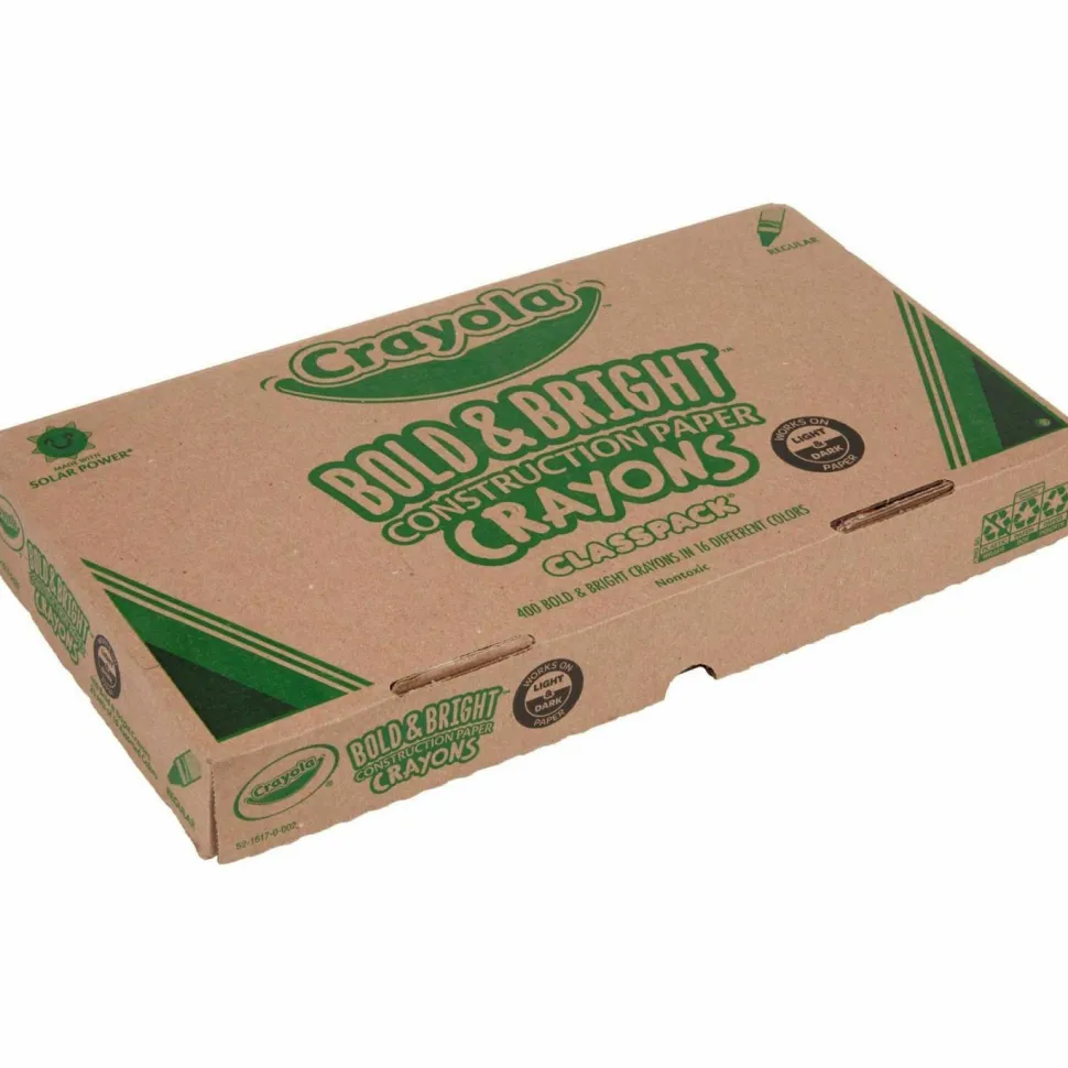 Crayola Construction Paper Crayons, Assorted Colors, Box Of 400