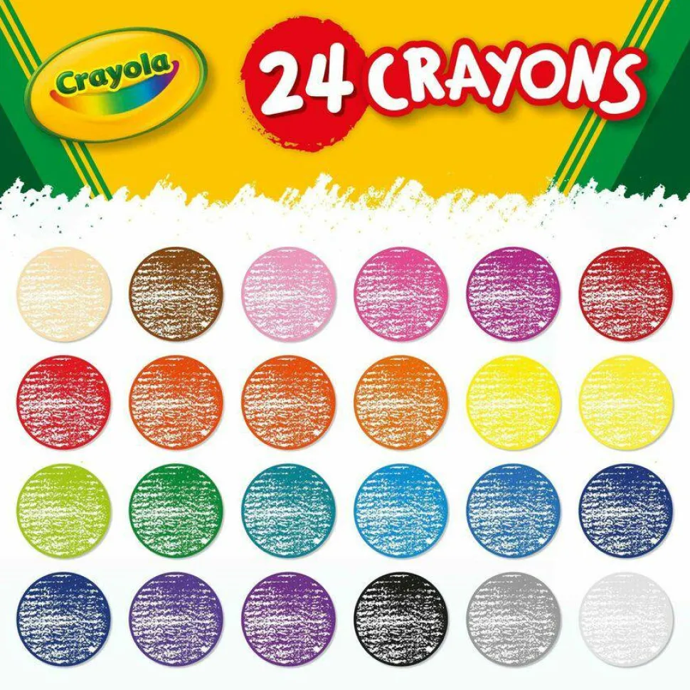 Crayola Crayons, Assorted Colors, Pack Of 24 Crayons