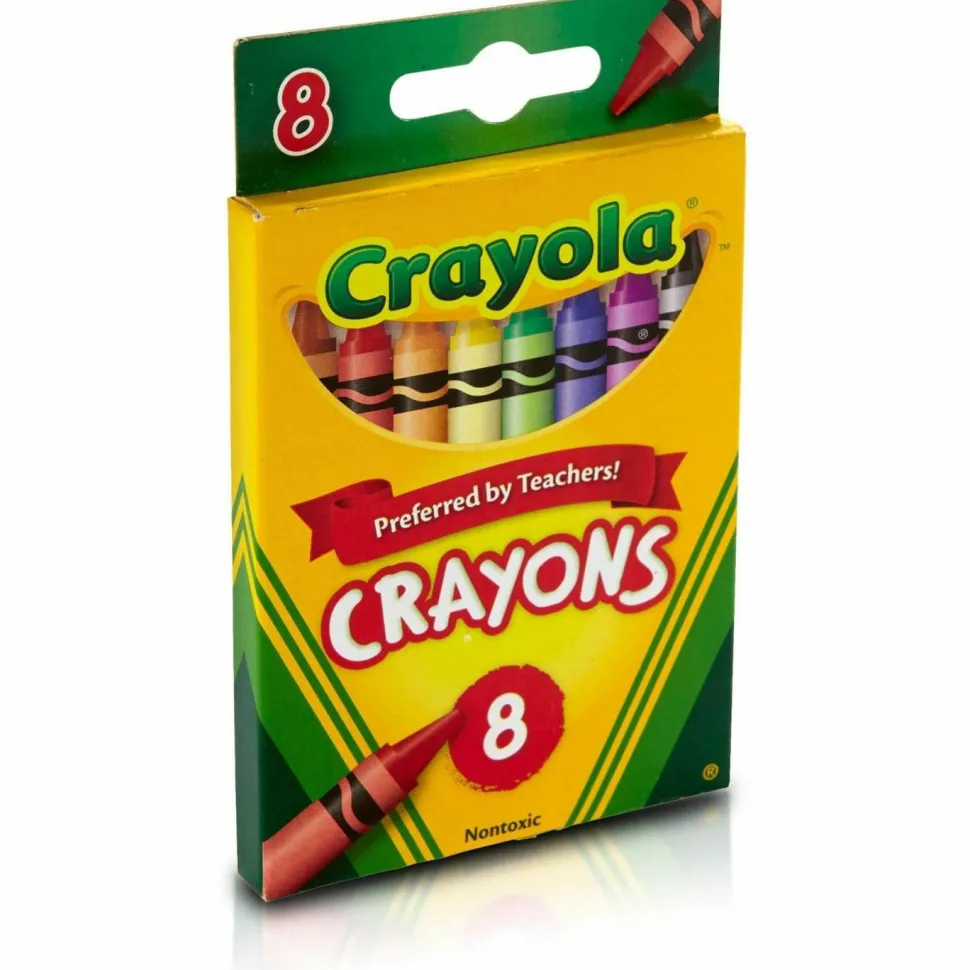 Crayola Crayons, Assorted Colors, Box Of 8 Crayons