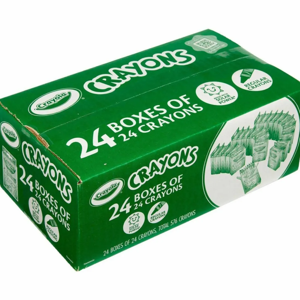 Crayola Crayons Bulk, 24 Crayons Per Pack, 24 Packs - 52-3036