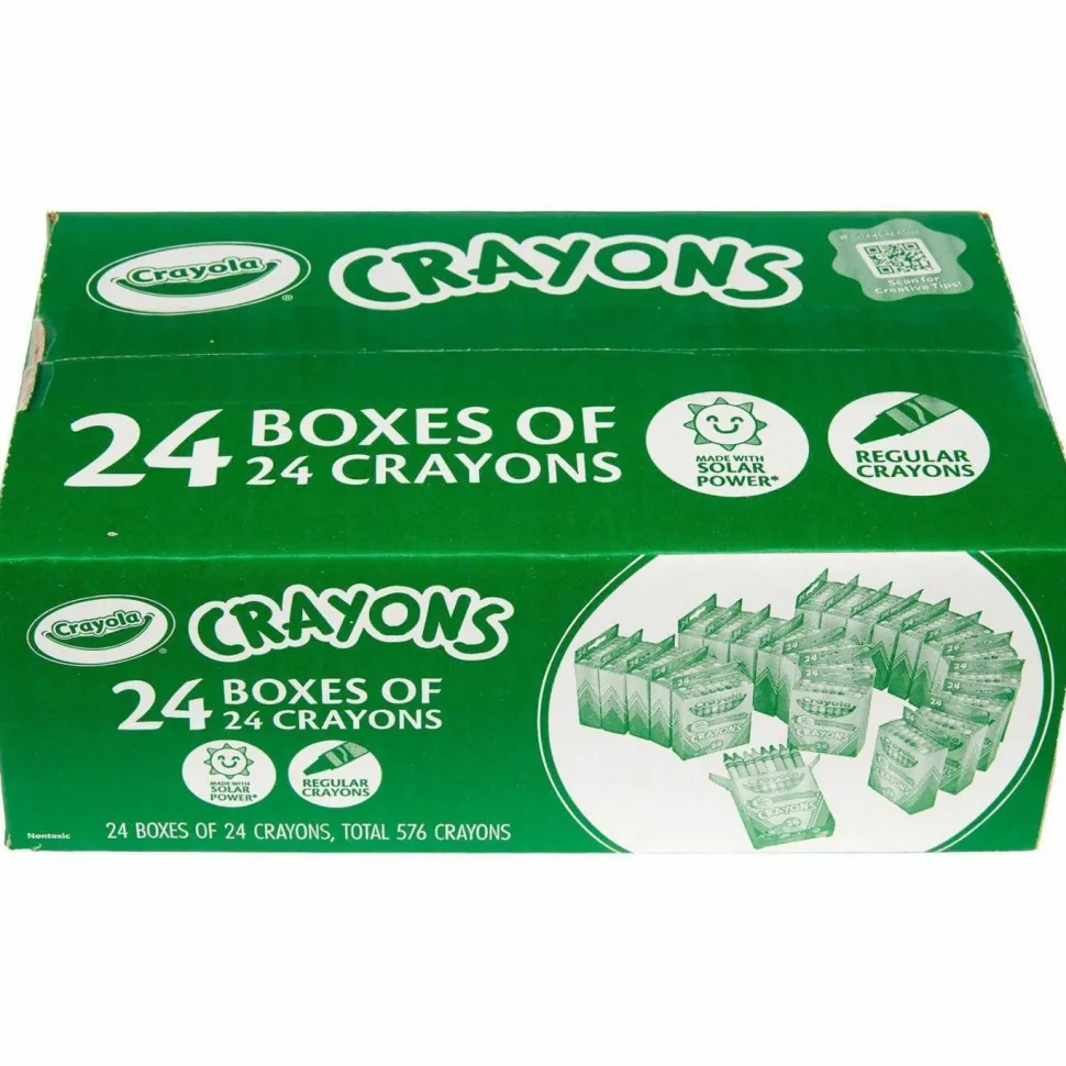 Crayola Crayons Bulk, 24 Crayons Per Pack, 24 Packs - 52-3036