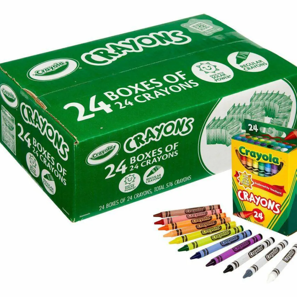 Crayola Crayons Bulk, 24 Crayons Per Pack, 24 Packs - 52-3036