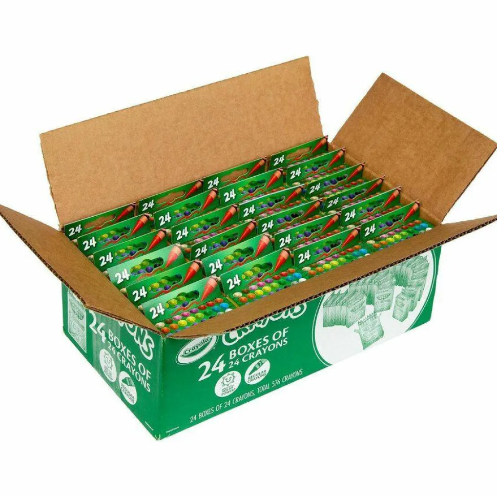Crayola Crayons Bulk, 24 Crayons Per Pack, 24 Packs - 52-3036