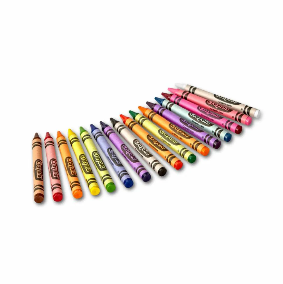 Crayola Crayons, Peg Box, Assorted Colors, Box Of 16 Crayons