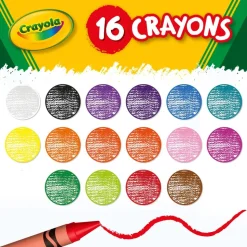 Crayola Crayons, Peg Box, Assorted Colors, Box Of 16 Crayons
