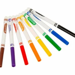 Crayola Fine Line Markers, Assorted Classic Colors, Box Of 8