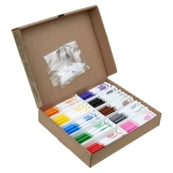 Crayola Fine Line Markers, Assorted Classic Classpack, Box Of 200