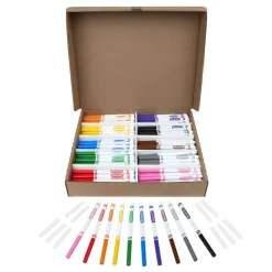 Crayola Fine Line Markers, Assorted Classic Classpack, Box Of 200