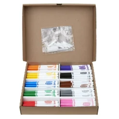 Crayola Fine Line Markers, Assorted Classic Classpack, Box Of 200