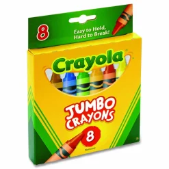 Crayola Jumbo Crayons, Assorted Colors, Box Of 8 Crayons