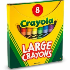Crayola Large Crayon Set, Assorted Colors, Box Of 8