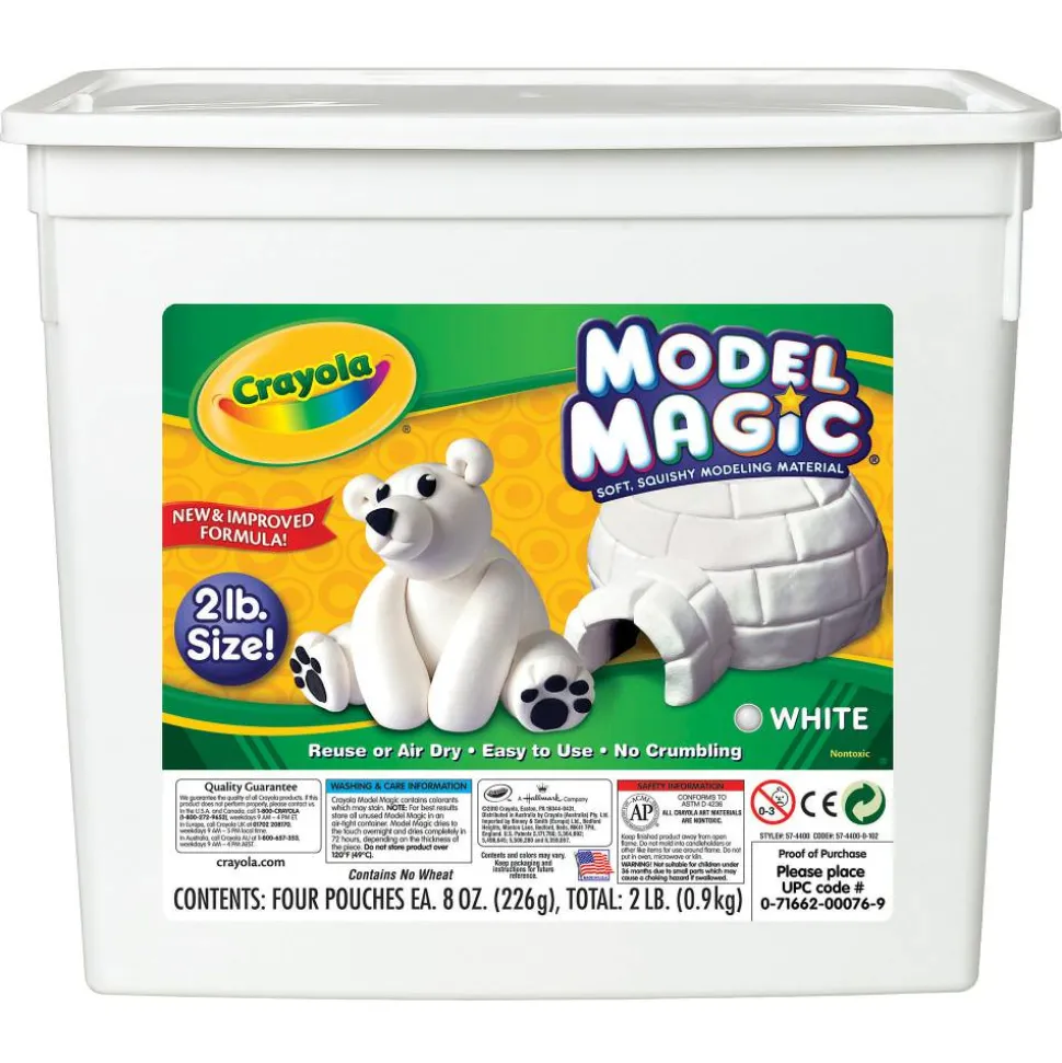 Crayola Model Magic, 2 Lb, Bucket Of White