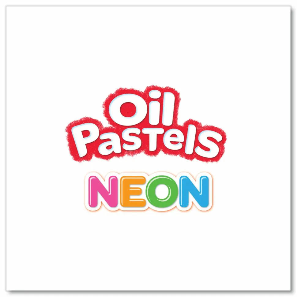 Crayola Neon Oil Pastels, 12 Assorted Colors, 12/Pack