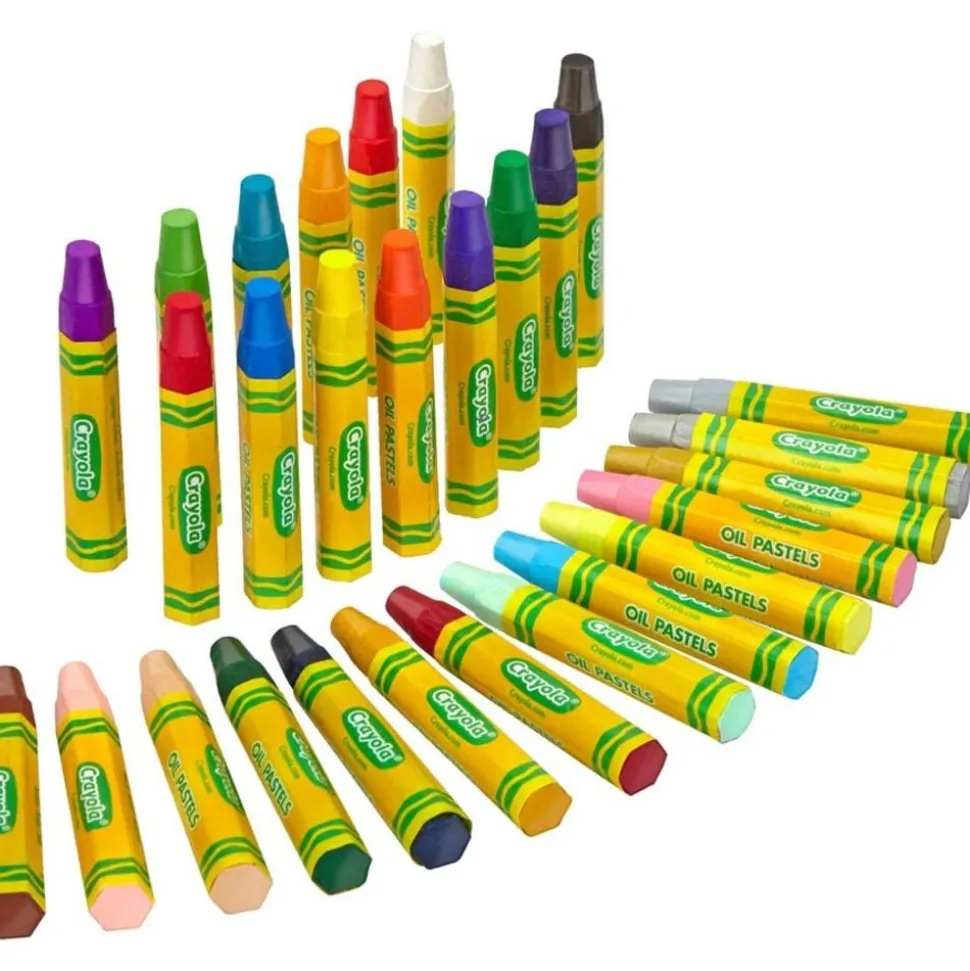 Crayola Oil Pastels, Assorted Colors, Set Of 28 Pastels