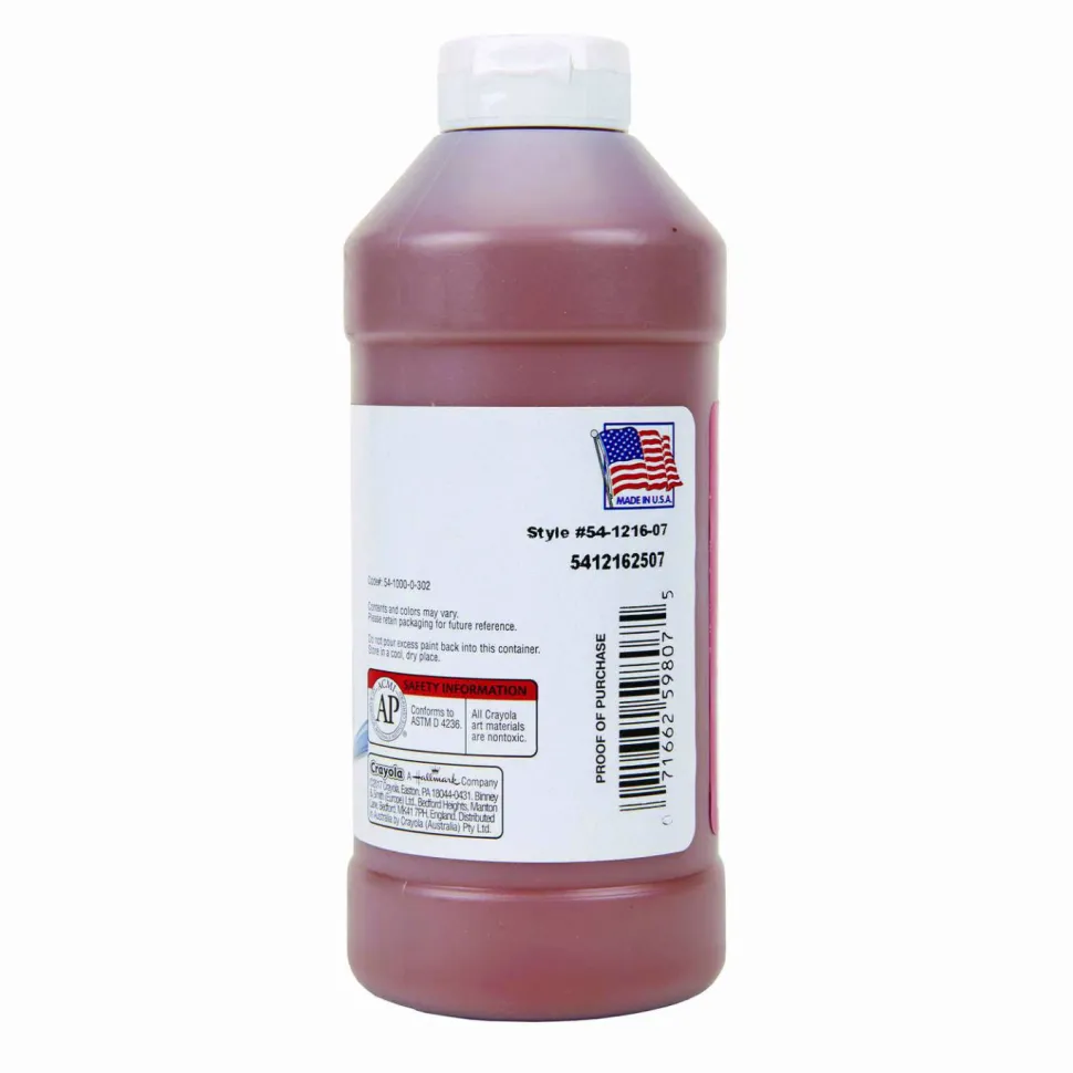 Crayola Premier Tempera Paint, Brown, 16 oz Bottle
